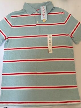 Cat & Jack Boys Striped Polo Shirt XL 14 NWT